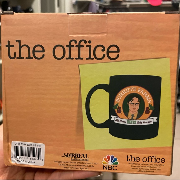 The Office Dwight Schrute Farms Ceramic Coffee Mug 11 Oz Brand New - Color Black - Picture 3 of 6
